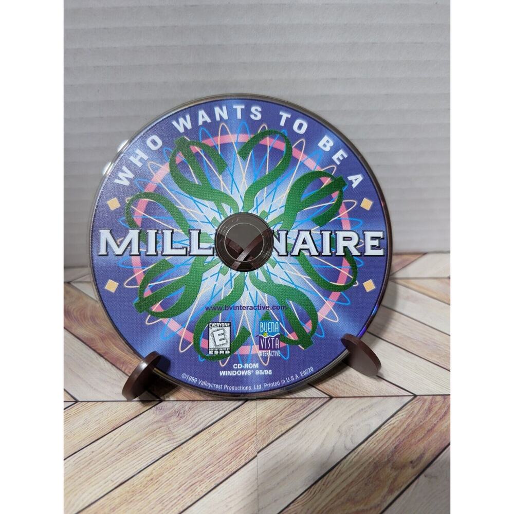 Who Wants to Be a Millionaire CD-ROM (PC, 1999) Disc ONLY